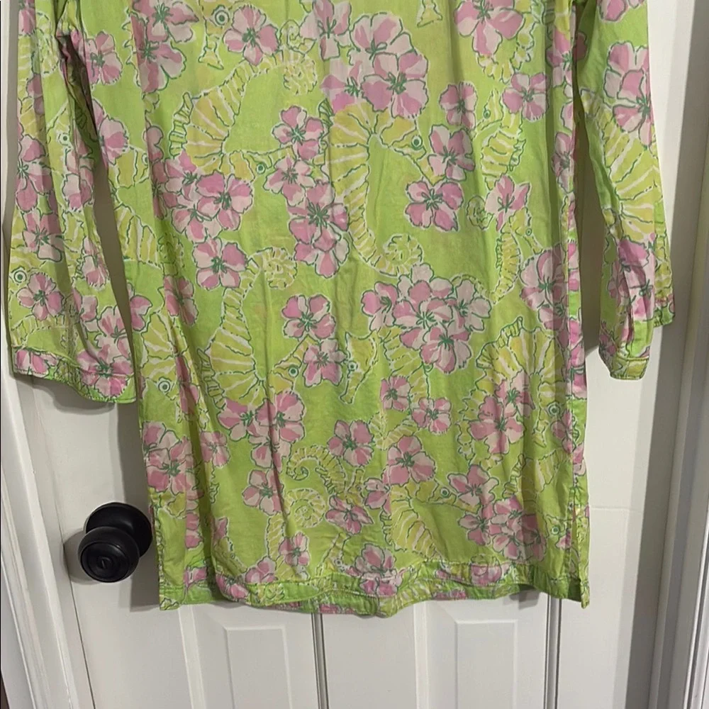 Lilly Pulitzer Green Floral Tunic - XS - Picture 9 of 13